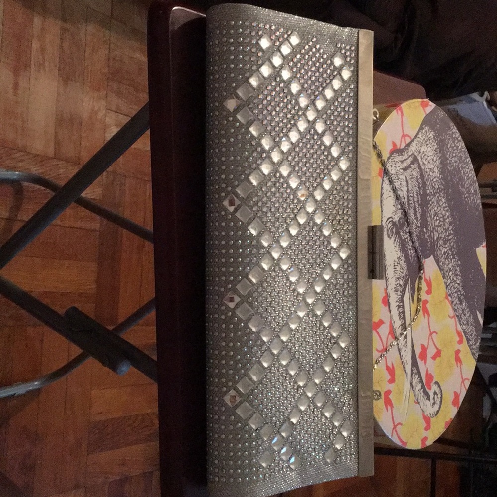 Beautiful silver clutch